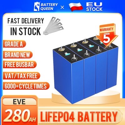 انبار انبار اتحادیه اروپا لهستان EVE 3V 230Ah 200ah LiFePO4 Lithium Cell For Storage