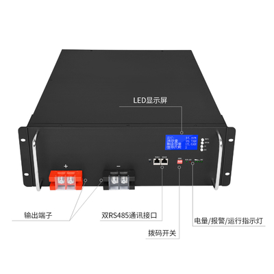 باتری رک سرور Lithium Lifepo4 48V 100AH ​​درجه A برای خورشیدی 5Kwh